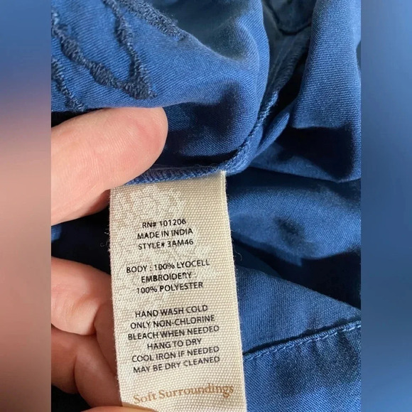 Soft Surroundings Long Line Embroidered Tunic - Picture 7 of 9